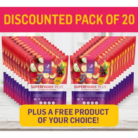20 x Superfoods Plus MEGA Family Pack + a FREE product of your choice! - Limited time offer!